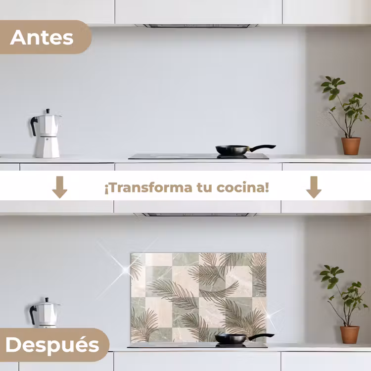 Salpicaderos de cocina - Plantas - Hojas - Mármol - Moderno - Verde — 7