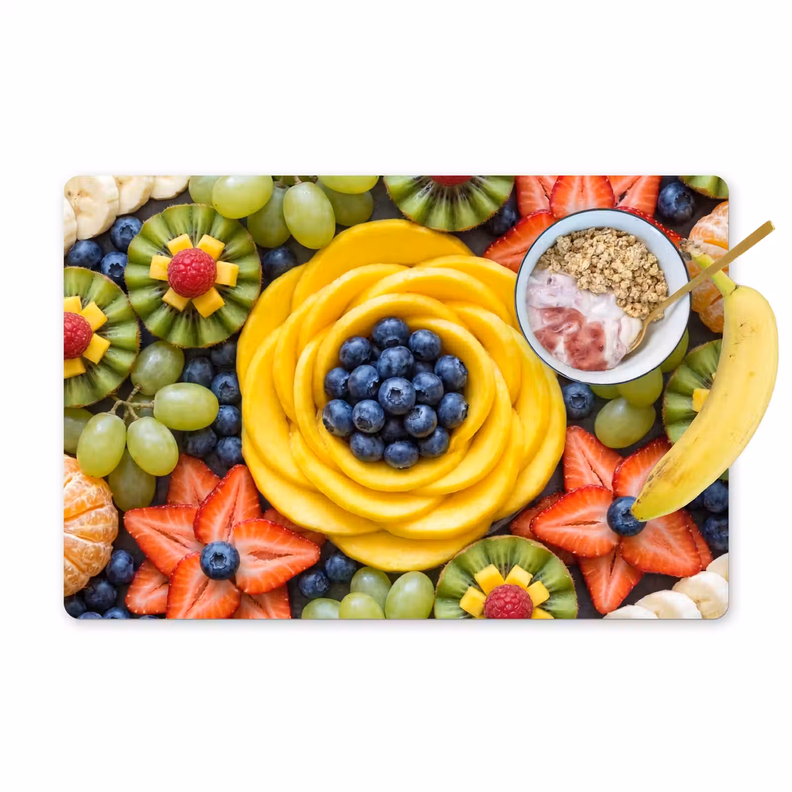 Salvamantel – 6 piezas - Fruta - Composición - Saludable - Colorido - Comida — 1