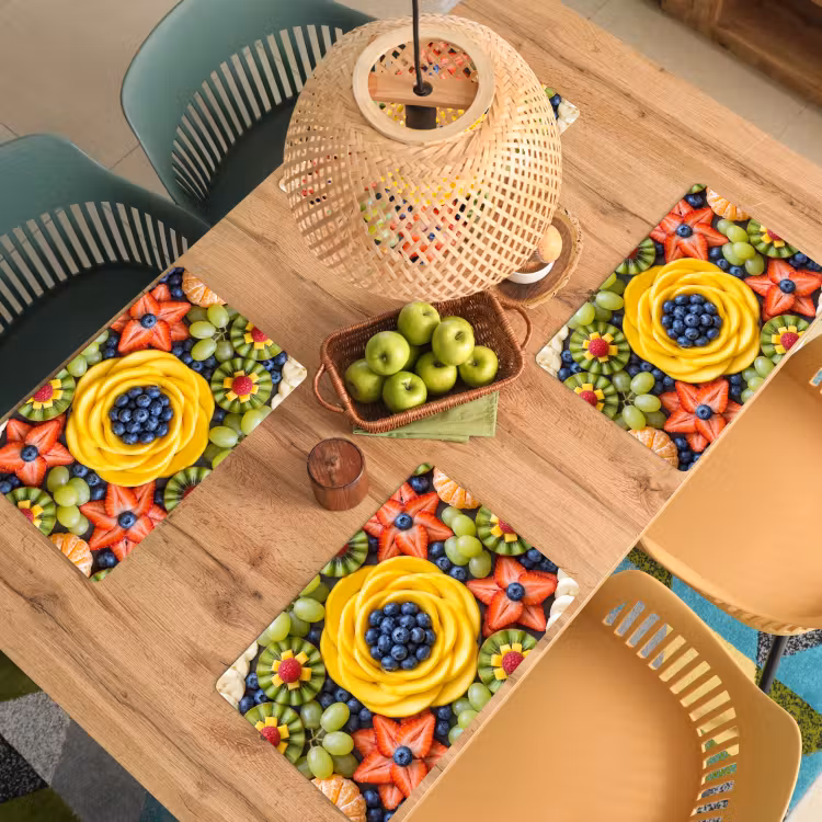 Salvamantel – 6 piezas - Fruta - Composición - Saludable - Colorido - Comida — 3