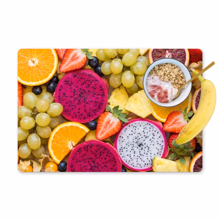 Salvamantel – 6 piezas - Fruta - Surtido - Colorido - Salud — 1