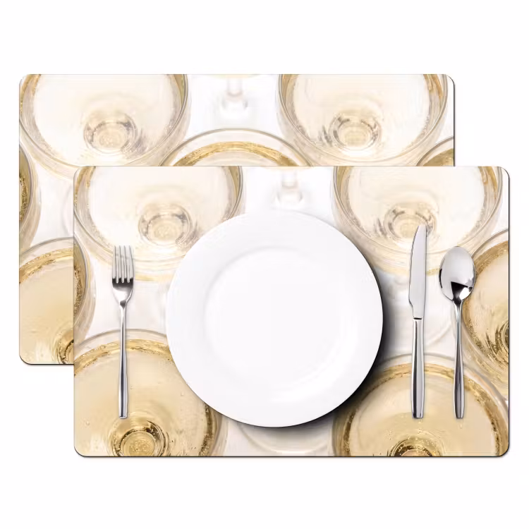 Salvamantel – 6 piezas - Bebidas - Vasos - Fiesta - Oro — 2