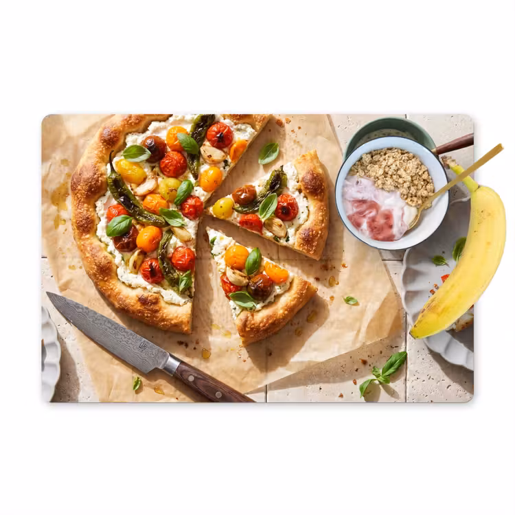 Salvamantel – 6 piezas - Comida - Tomates - Albahaca - Comida - Fresco — 1