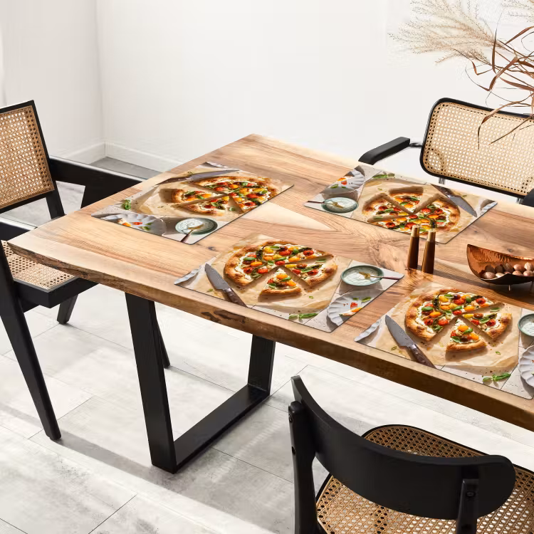Salvamantel – 6 piezas - Comida - Tomates - Albahaca - Comida - Fresco — 4