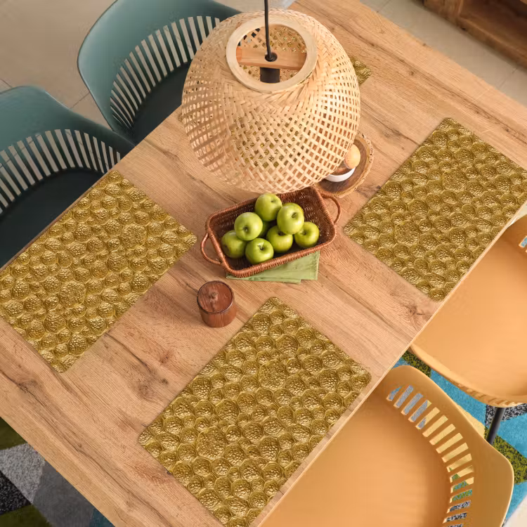 Salvamantel – 6 piezas - Martillado - Mosaico - Antigüedades - Oro — 3