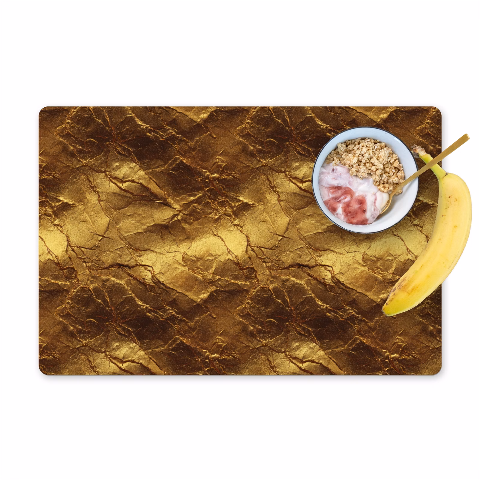 Salvamantel – 6 piezas - Pan de oro - Textura - Oro — 1