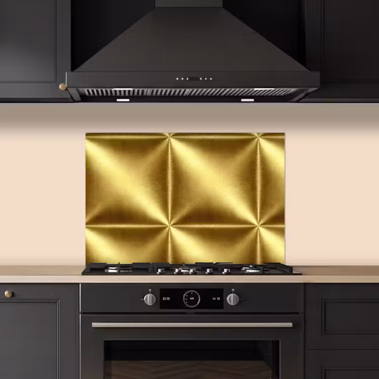 Salpicaderos de cocina - Textura - Oro cepillado - Estilo industrial - Metalizado — 5