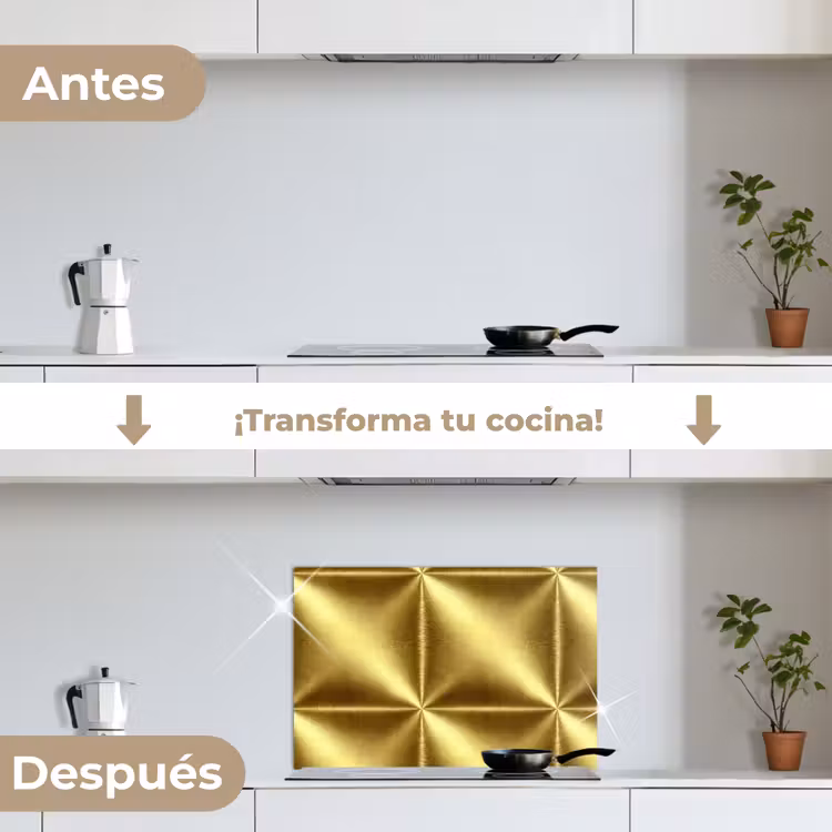 Salpicaderos de cocina - Textura - Oro cepillado - Estilo industrial - Metalizado — 7