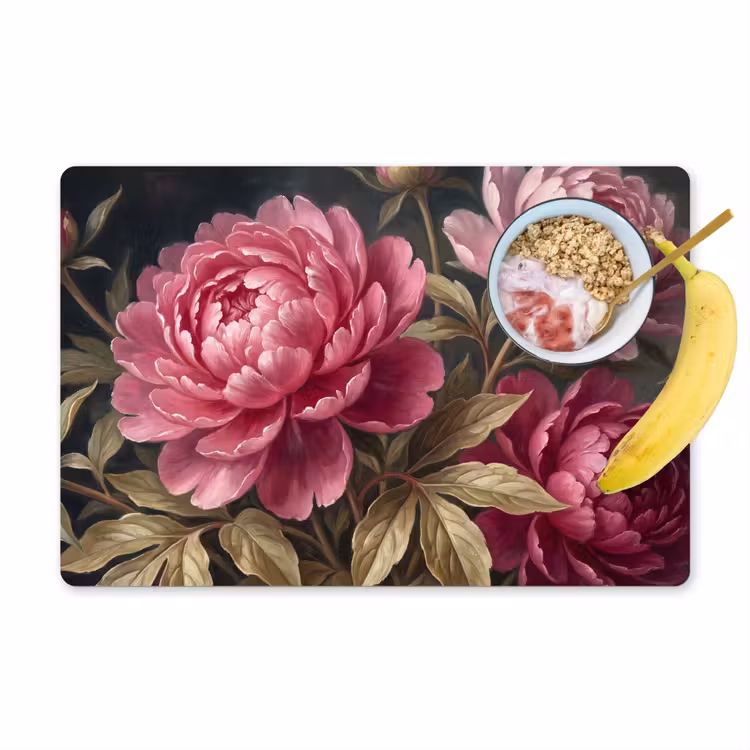 Salvamantel – 6 piezas - Flores - Rosa - Clásico - Naturaleza — 1
