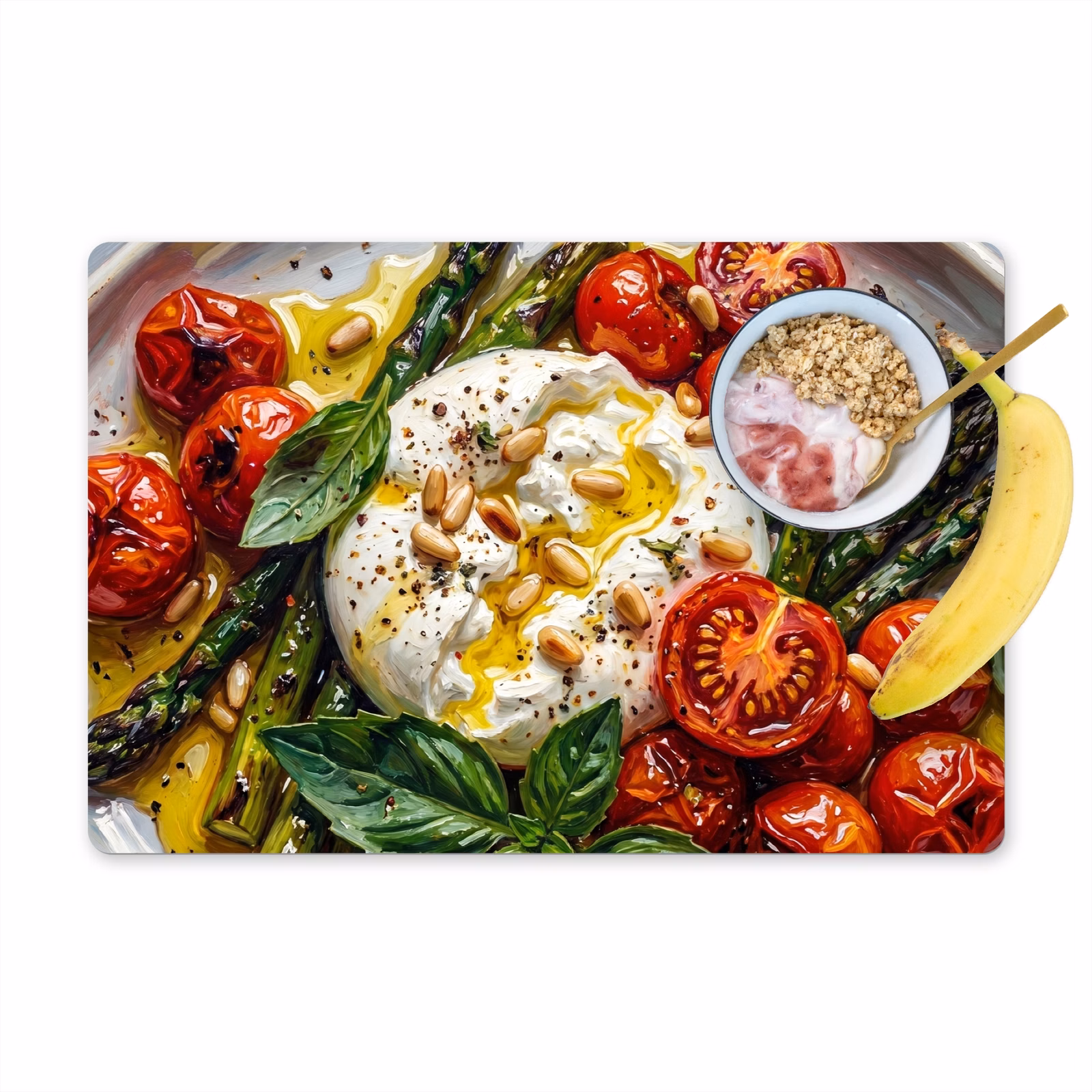 Salvamantel – 6 piezas - Comida - Verduras - Queso - Moderno - Fresco — 1