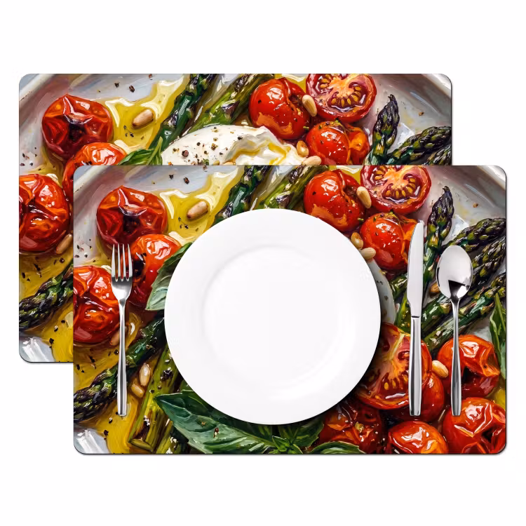 Salvamantel – 6 piezas - Comida - Verduras - Queso - Moderno - Fresco — 2