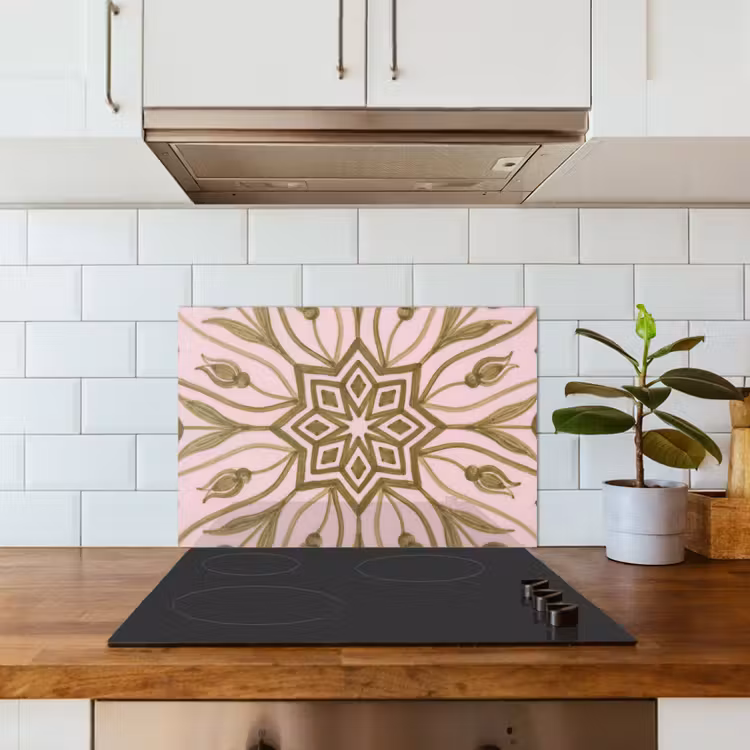 Salpicaderos de cocina - Patrón - Mandala - Decoración - Abstracto - Verde — 3