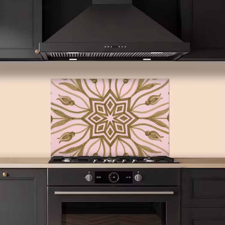 Salpicaderos de cocina - Patrón - Mandala - Decoración - Abstracto - Verde — 5