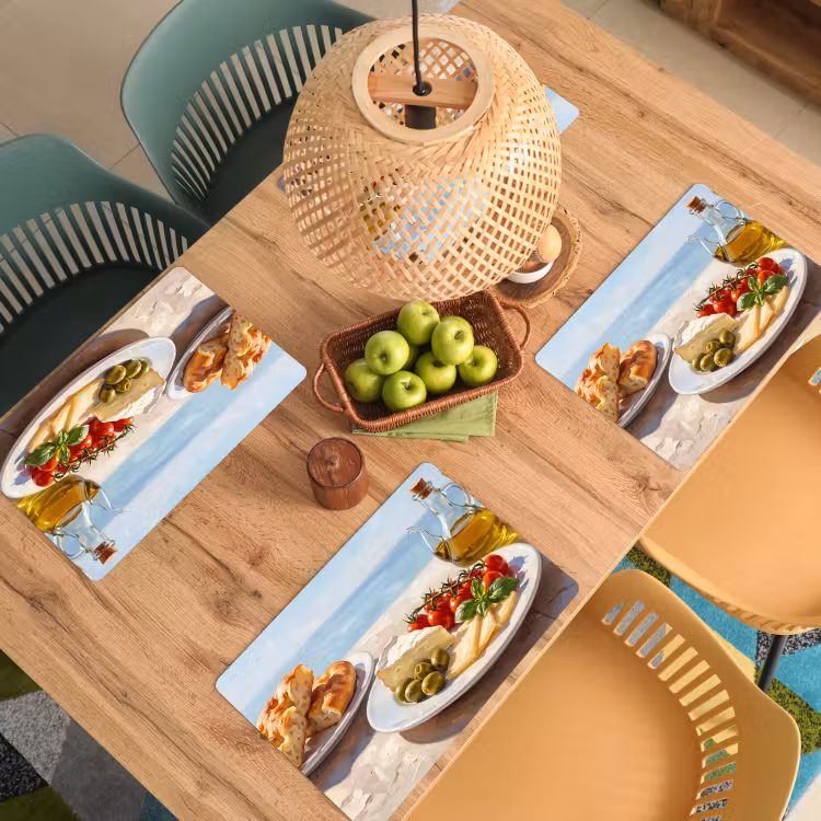Salvamantel – 6 piezas - Comida - Mediterráneo - Naturaleza - Pintura — 3