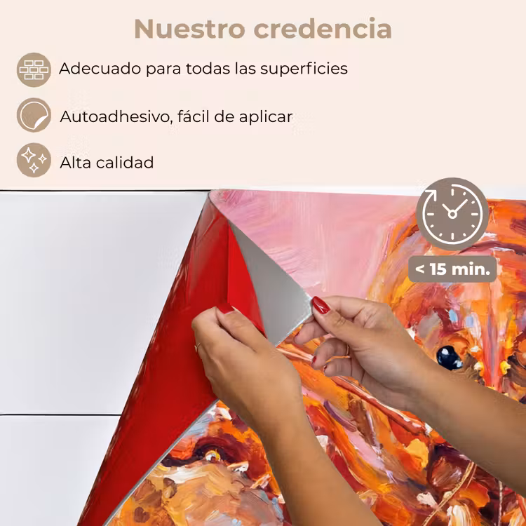 Salpicaderos de cocina - Vida marina - Langosta - Salpicaduras - Abstracto - Rosa — 4