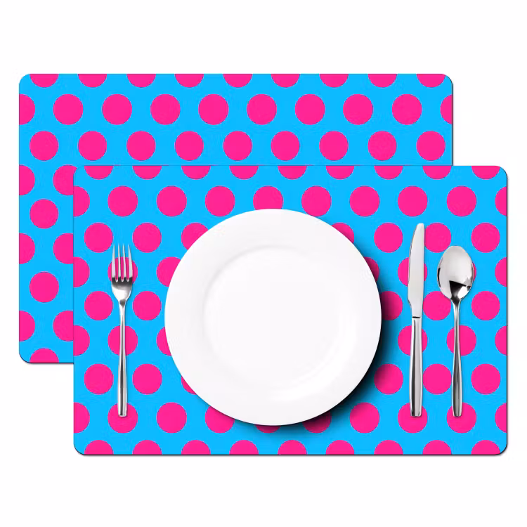 Salvamantel – 6 piezas - Lunares - Clásico - Rosa — 2