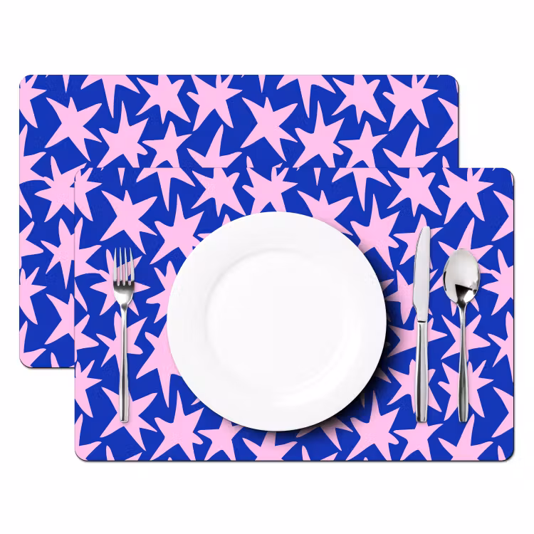 Salvamantel – 6 piezas - Moderno - Estrellas - Azul — 2