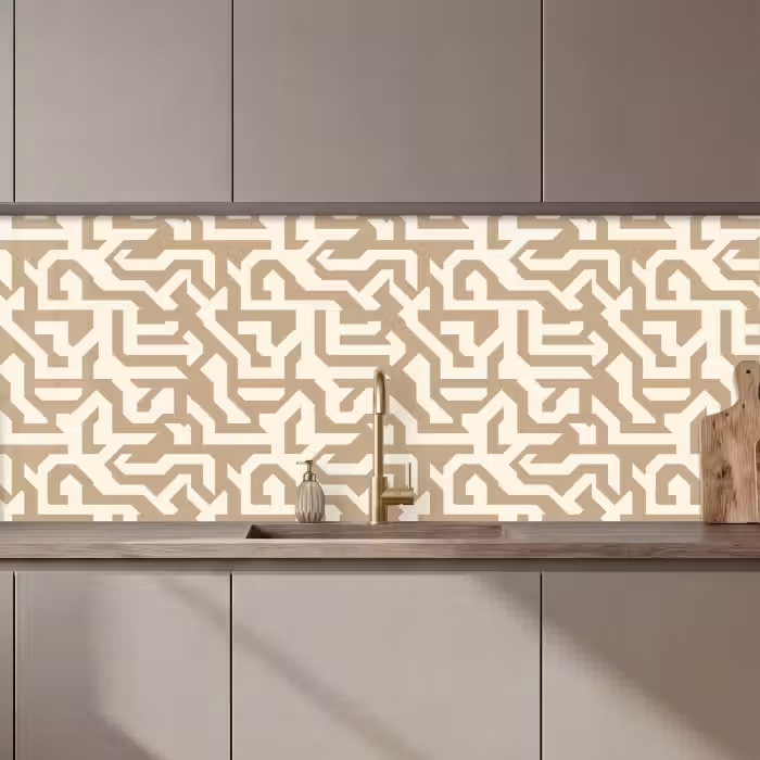Revestimiento cocina - Moderno - Abstracto - Beige