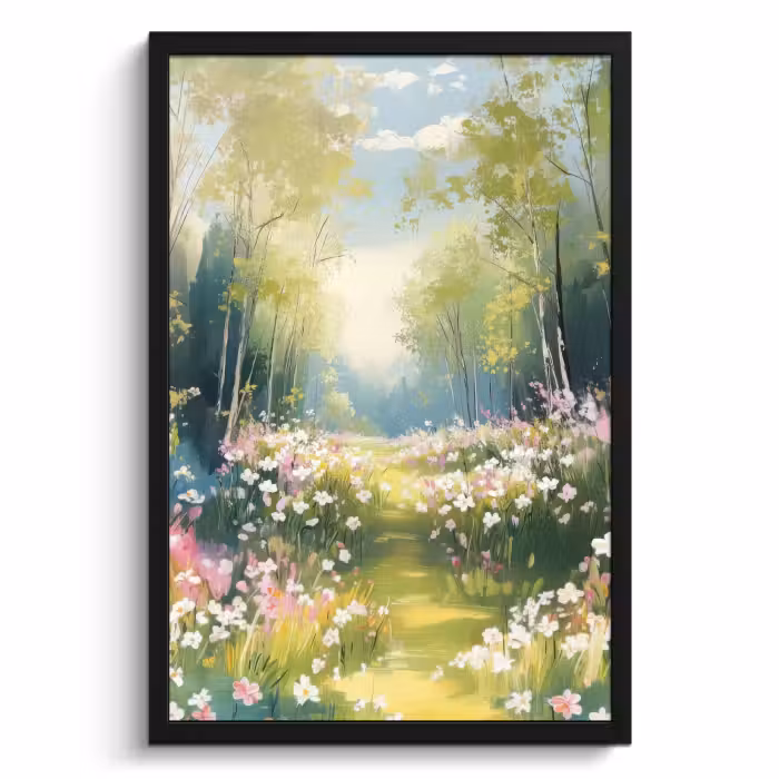 Cuadros enmarcados - Bosque - Estilo de pintura - Colorido