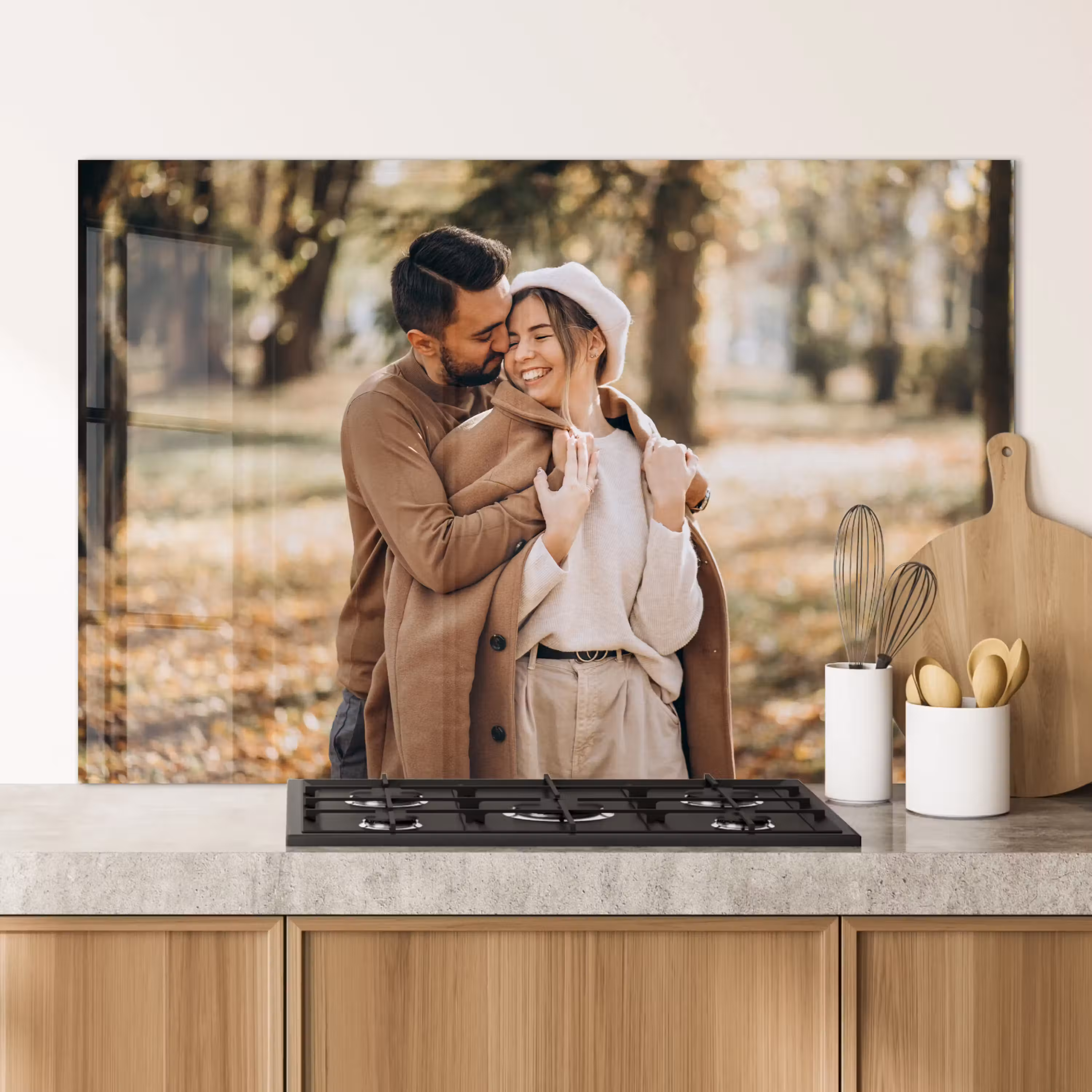 Protector contra salpicaduras con foto personalizada