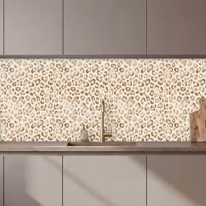 Revestimiento cocina - Leopardo - Clásico - Beige