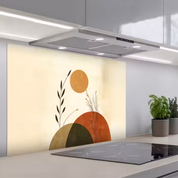 Salpicaderos de cocina - Plantas - Abstracto - Formas