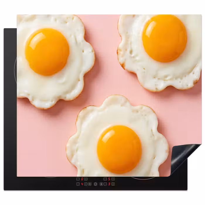 Protector de inducción - Huevos - Flor - Rosa