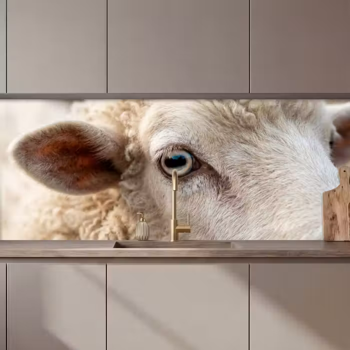Revestimiento cocina - Oveja - Ojo - Blanco
