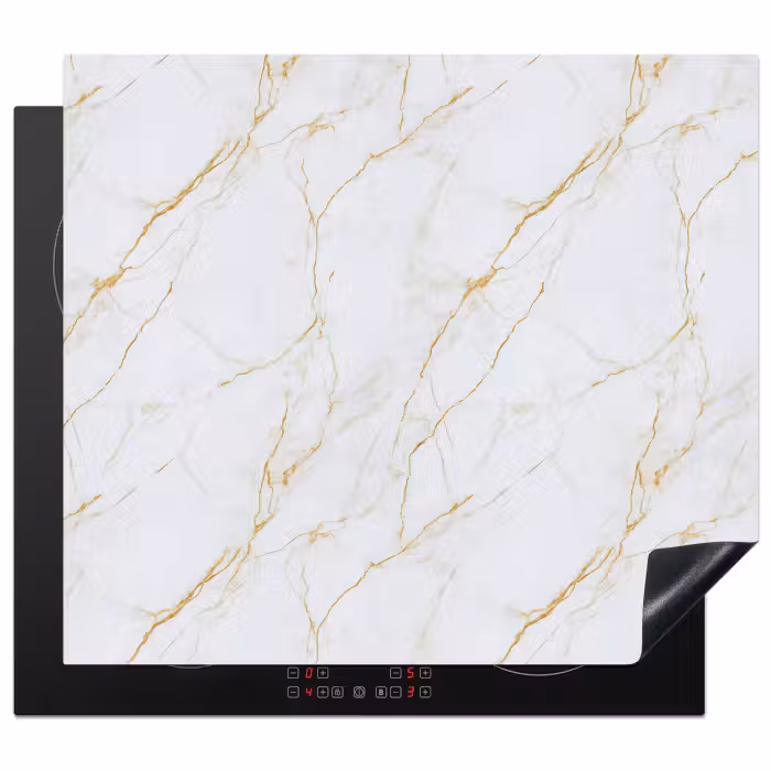 Protector de inducción - Blanco - Mármol - Oro - Lujo
