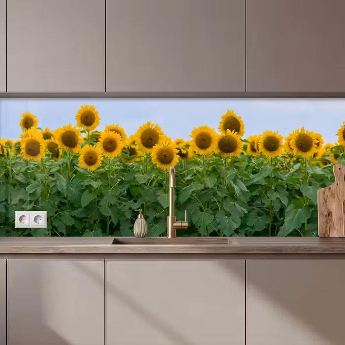 Revestimiento cocina - Girasoles - Amarillo - Naturaleza