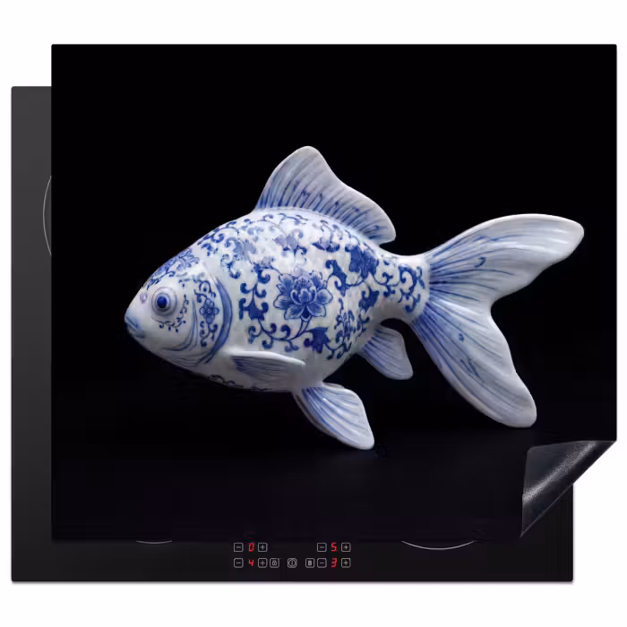 Protector de inducción - Porcelana - Peces dorados - Delftware