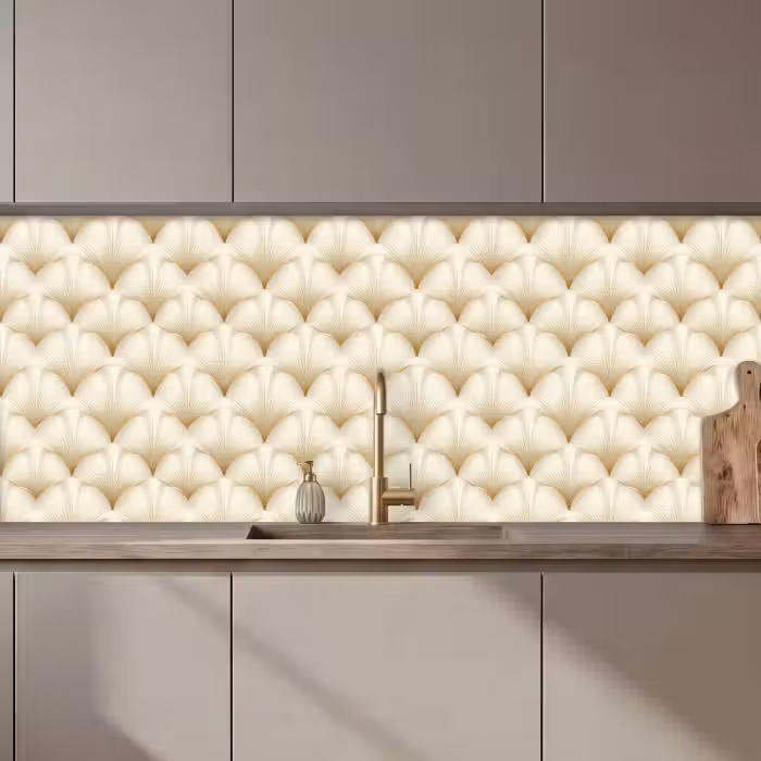 Revestimiento cocina - Abanico - Motivo - Oro