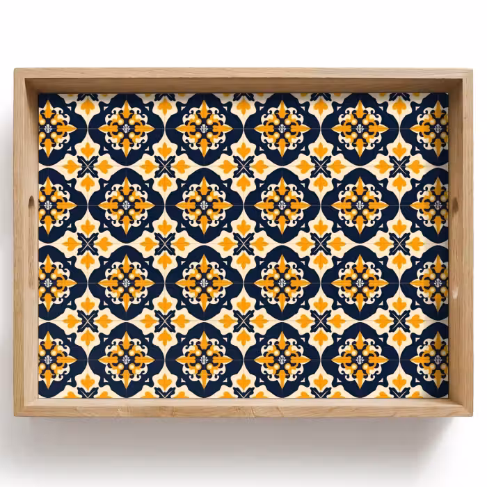 Bandeja - Patrón - Azulejo decorativo - Colorido