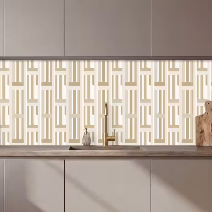Revestimiento cocina - Moderno - Geométrico - Beige