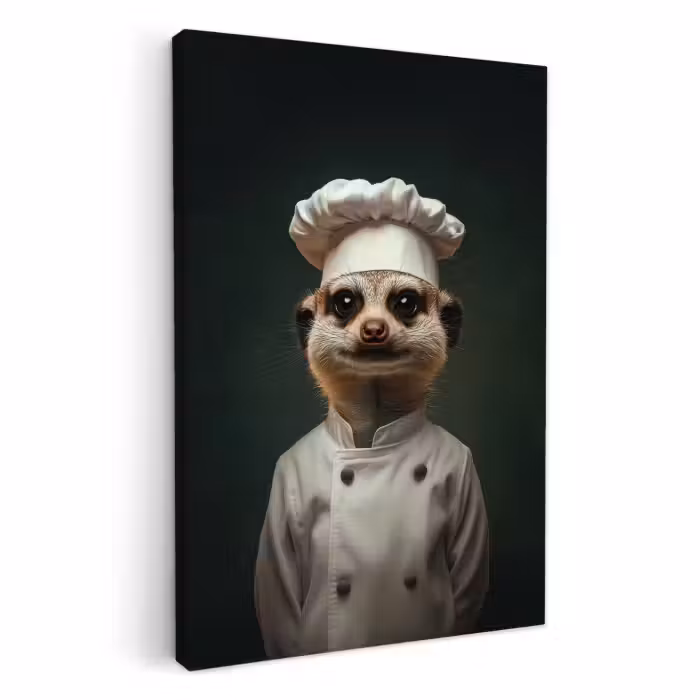 Lienzos decorativos - Animal - Cocinero - Suricata