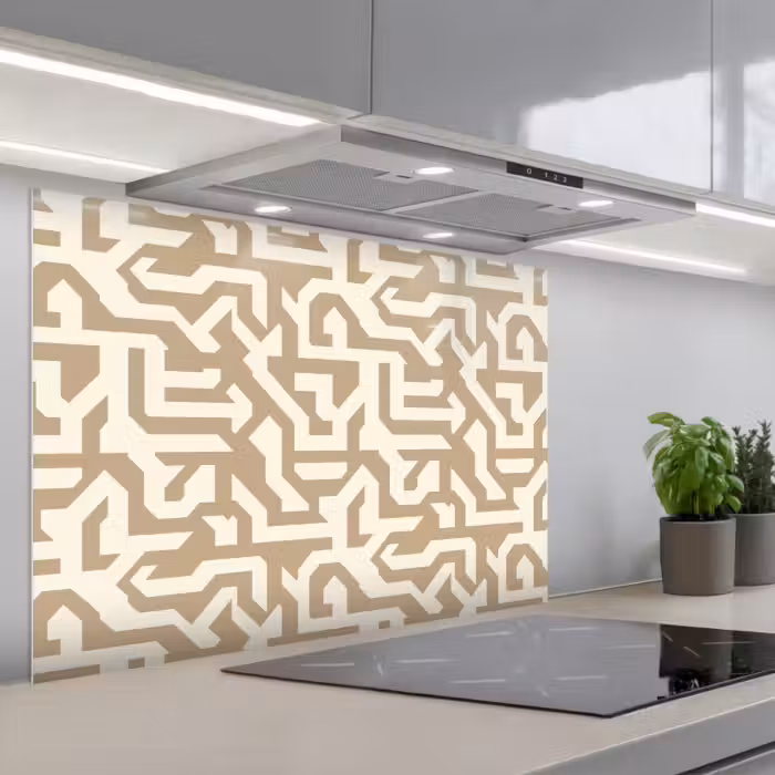 Salpicaderos de cocina - Moderno - Abstracto - Beige