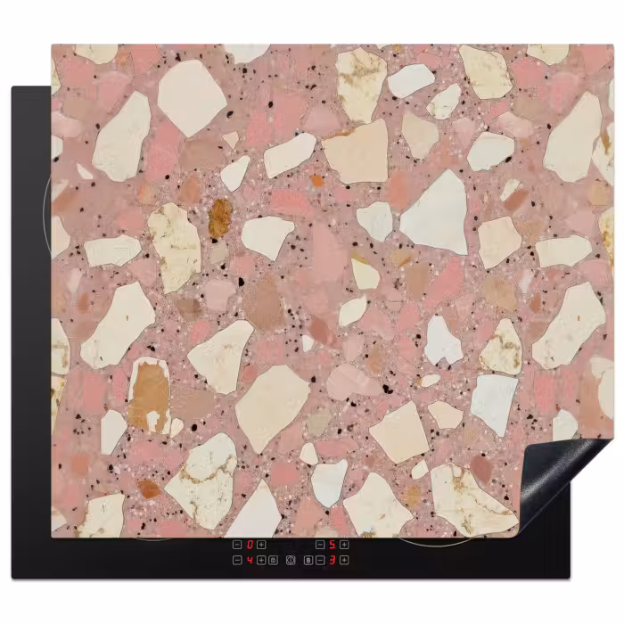 Protector de inducción - Rosa - Decorazione - Pietre - Terrazzo